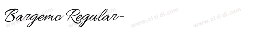 Bargemo Regular字体转换 Bargemo Regular字体转换